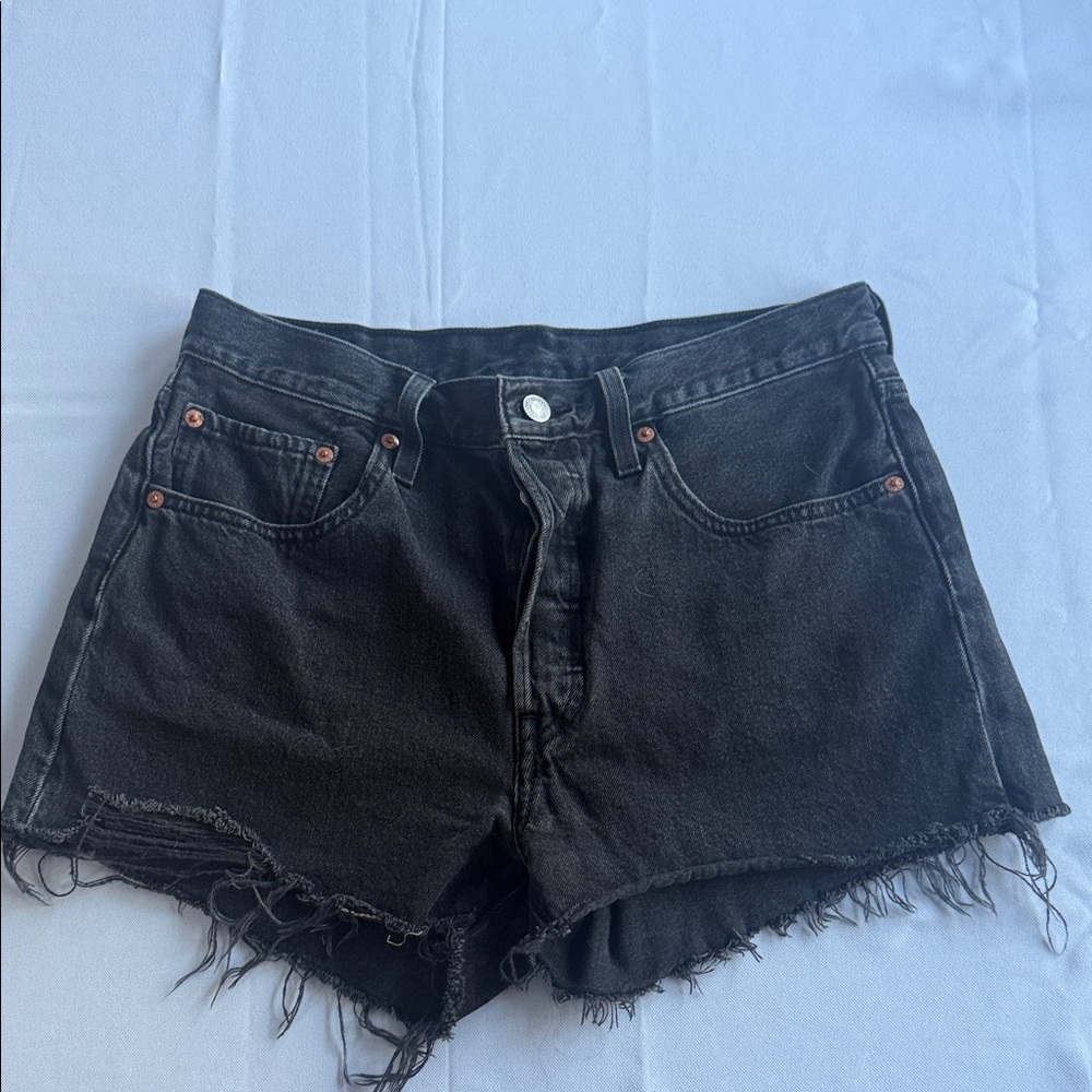 Levi’s Black Denim Women Shorts